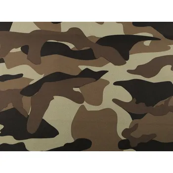 Kočárkovina 600D maskáč s PVC úpravou, střední, zelená maskáčová