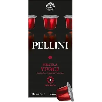 Kávové kapsle "Miscela Vivace" kompatibilní s Nespresso, 10 ks, PELLINI 329940191