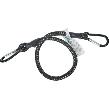 Upínací popruh Transportní guma s karabinami 10 mm × 60 cm pro upevnění zavazadel, Geko G02340