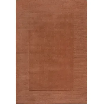 Hans Home Kusový ručně tkaný koberec Tuscany Textured Wool Border Orange - 120x170 - doprava zdarma