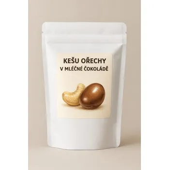 Sušená potravina Kešu ořechy v mléčné čokoládě 200 g LES FRUITS DU PARADIS