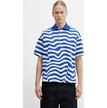 Pánská móda Bavlněné polo tričko Napapijri Napapijri x Martine Rose NP0A4HG9L651 modrá 55X, vel. M