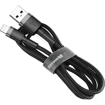 Telefonní příslušenství Baseus Cafule nabíjecí/datový kabel USB na Lightning 2,4A 3m, zlatá-černá