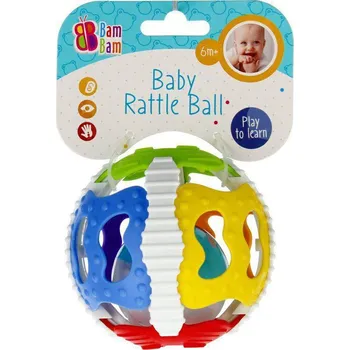 Hračka pro nejmenší Bam Bam Gumová koule se zvukem
