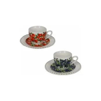 Sada dvou šálků s podšálky na espresso 90 ml LE PRIMIZIE FRESH FRUITS BRANDANI (cs, Brandani)