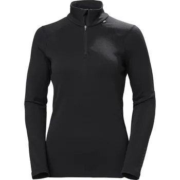 Dámské Termo tričko HELLY HANSEN W LIFA MERINO MIDW 1/2 ZIP 49377_990 – Černá L