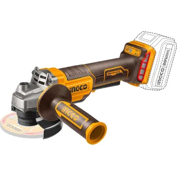úhlová bruska Ingco CAGLI211156 AKU úhlová bruska 115mm bez baterie a nabíječky