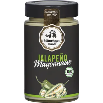 Omáčka Münchner Kindl Majonéza s jalapeño 200 ml bio BIO VEGETARIAN Množství: 1 ks