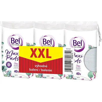 Vlhčený ubrousek Bel Face & Body Cosmetic ( 3 x 40 ks ) - Sada oválných odličovacích tamponů