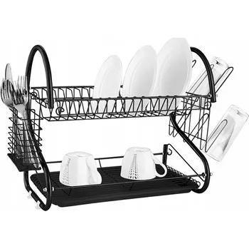 Organizace kuchyně APT AG373E 2 SUŠIČKA NÁDOBÍ 2 ÚROVNĚ ČERNÁ