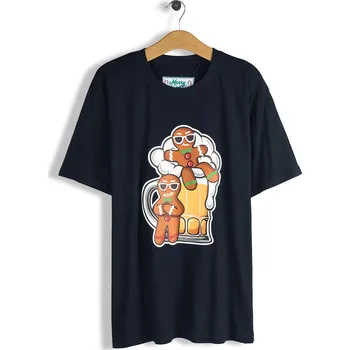 Pánské oblečení GATE Bavlněné tričko s vánočním potiskem M 525-0114/89