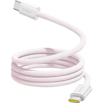 Datový kabel Baseus Dynamic 4 Pro magnetický kabel USB-C - USB-C 100W 1 m růžový