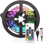 Sada 4m RGB LED pásku, USB, dálkový ovladač, RGB, 20W, IP20