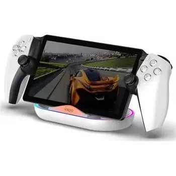 Gamepad iPega P5P02 Charger Dock s RGB pro Playstation Portal Remote Player White (Pošk. Balení)