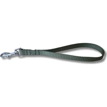 Vodítko pro psa Poutkové vodítko Clasic - couračka - KHAKI, 20 mm, Karabina 81 mm - pro střední plemena - černá