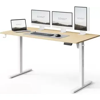 Psací stůl SENSE7 NOJO LIGHT Pracovní stůl bílá-borovice (5902659848000)