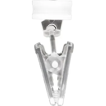 Uchycení záclony a závěsu Žabky na záclony a závěsy s kluzákem 20 ks bílé