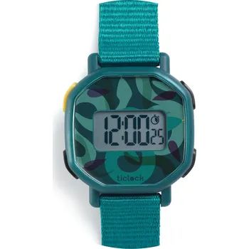 Digitální kamera Náramkové digitální hodinky Ticlock: Zelené hady
