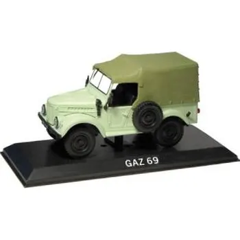 autíčko GAZ-69 1:43 - DeAgostini Legendás Autói časopis s modelem GAZ 69 - kovový model