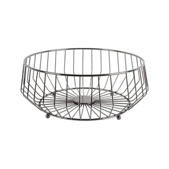 Mísa na ovoce Linea Kink Large stříbrná 34cm Present Time