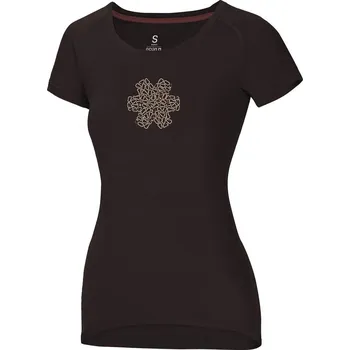 Dámské tričko OCUN Classic T Raglan Hardware Blossom - Dámské lezecké tričko Barva: Raisin, Velikost: S