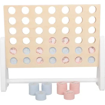 Dřevěná hračka eliNeli Dřevěné piškvorky Farma - hra pro dva - BAZAR