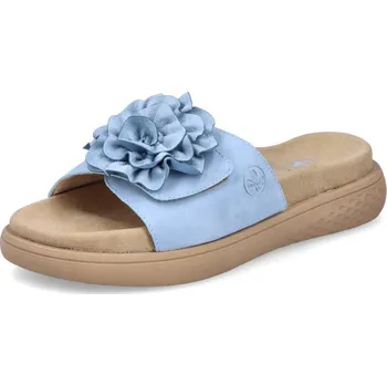 Dámské pantofle Dámské nazouváky RIEKER V1562-10 modrá S6 43