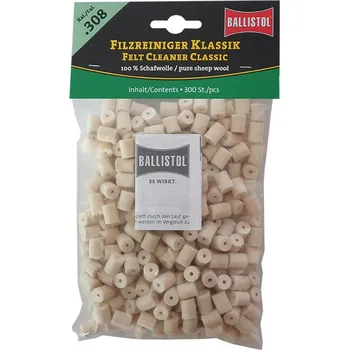 Příslušenství pro sportovní střelbu Plstěné válečky Ballistol Classic .30, 300 ks