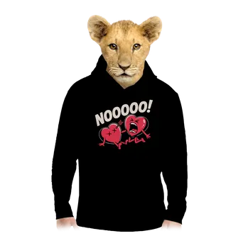 Chlapecká mikina Bastard Zásah do srdce dětská mikina klokanka Black