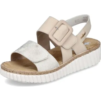 Dámská móda Dámské sandály RIEKER 69260-60 béžová S6 39