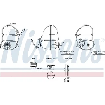 Chladič motoru Vyrovnávací nádoba, chladivo NISSENS 996340