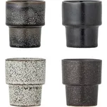 Bloomingville Sada čtyř šálků na espresso EWAN 75 ml 4 zemité tóny