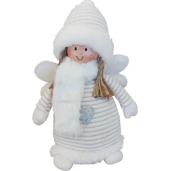 Vánoční dekorace Andělka bílá malá 23 cm 3000080