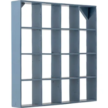 police Bloomingville Modrá nástěnná police Bekka 70 x 70 cm