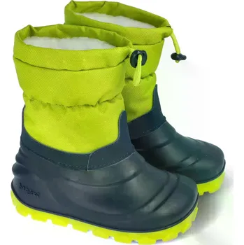 Dámská obuv Crave zateplené ergonomické barefoot sněhule pro děti Snowstorm - Navy/Lime Velikost EU: 29, vnitřní délka: 189, vnitřní šířka: 82