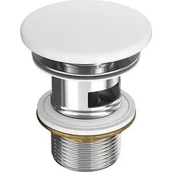 CERSANIT 3D Výpust umyvadlová Cersanit Farva keramická, pro umyvadla bez přepadu, bílá K712-049 K712-049