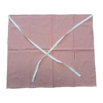 Kuchyňská zástěra ČESKÝ VÝROBEK Zástěra s červeným proužkem do pasu výprodej