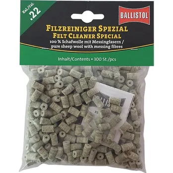 Příslušenství pro sportovní střelbu Plstěné válečky Ballistol Special .22, 300 ks