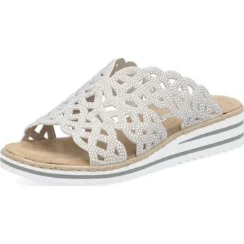 Dámské pantofle Dámské nazouváky RIEKER V0689-63 béžová S6 41