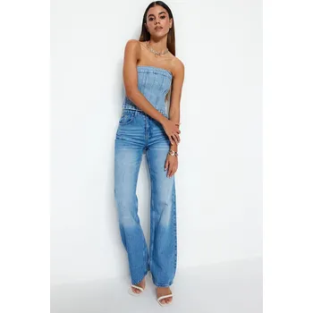 Dámské džíny Dámské džíny Trendyol Trendyol modrá | světle modrá 2126617