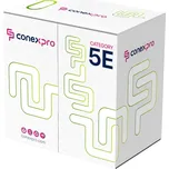 Conexpro UTP kabel ekonomy, CAT5e, PVC, 24 AWG, 305m, šedý