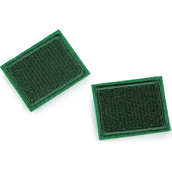 Nažehlovačka malá tmavě zelená 3x4cm (Nažehlovačka malá tmavě zelená 3x4cm)