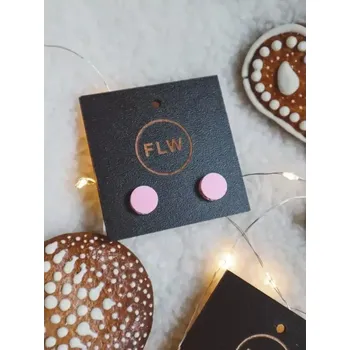 Módní doplněk Flowerski náušnice FLW - marshmallow