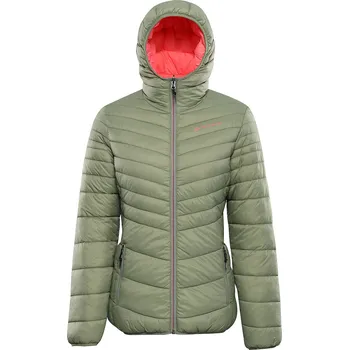 Dámská bunda Alpine Pro EROMA ZELENÁ DÁMSKÁ OBOUSTRANNÁ BUNDA HI-THERM XL
