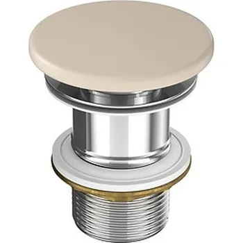 CERSANIT 3D Výpust umyvadlová Cersanit Farva keramická, pro umyvadla bez přepadu, béžová mat, K712-051 K712-051