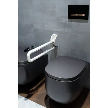 Madlo do koupelny Madlo pro invalidy, sklopné, 60 cm, bílá barva (43216) HOPA