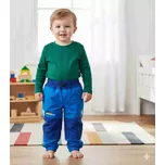 Dětské šusťákové kalhoty zateplené Kugo H201 světle modré