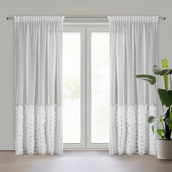 Záclona ZÁCLONA NA PÁSCE DEBORA 140X270 CM BÍLÁ