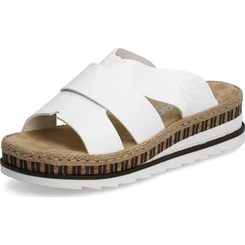 Dámské pantofle Dámské nazouváky RIEKER V7989-80 bílá S6 37