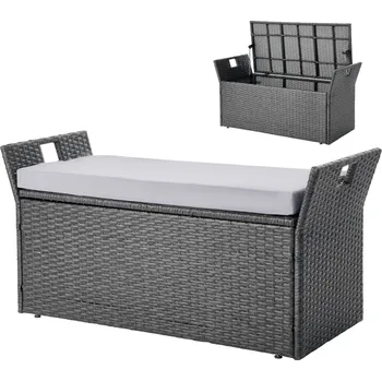 Zahradní lavice Vevor Zahradní lavice s úložným boxem 151L, pro 2 osoby, nosnost 181kg